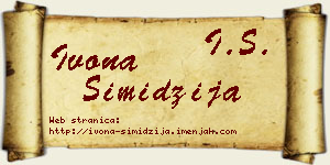 Ivona Simidžija vizit kartica